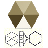 Hexagon Spike Perlen
